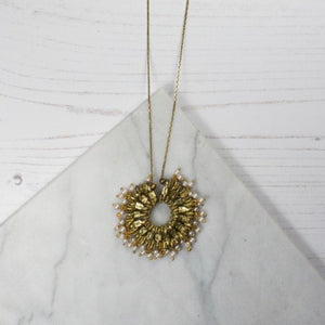 Long Brass Necklace